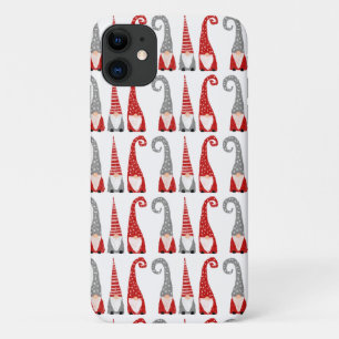 Case-Mate iPhone Case Nains de Noël suédois motif rouge blanc gris