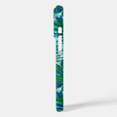 Coques Case-Mate iPhone Nalani Hawaiian Tropical Garden Turquoise (Verso / Gauche)