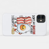 Coques Case-Mate iPhone N'allez pas Baconner mon cœur (Dos (Horizontal))