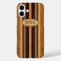 Nalu Lua Faux Koa Wood Monogram Surboard