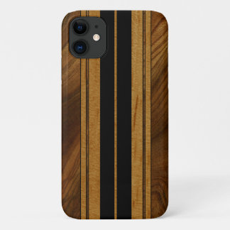 Case-Mate iPhone Case Nalu Mua Faux Koa Bois Surbord Noir