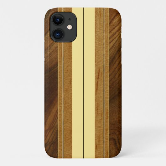 Coques Case-Mate iPhone Nalu Mua Faux Koa Bois Surf (Dos)