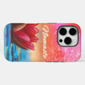Coques Case-Mate iPhone Namaste Lotus & Mandala (Verso (horizontal))