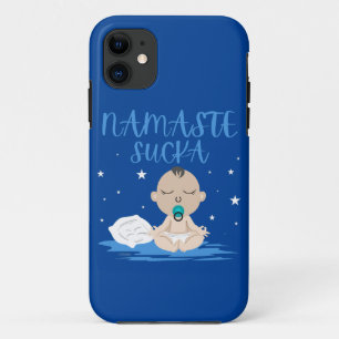 Case-Mate iPhone Case NAMASTE SUCKA drôle bébé yoga zen master