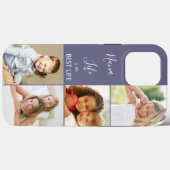 Coques Case-Mate iPhone Nana Life est la Best Life 4 Photo Collage Purple (Verso (horizontal))