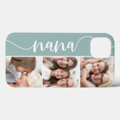 Coques Case-Mate iPhone Nana Script Grand-mère Photo Collage (Verso (horizontal))