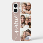 Coques Case-Mate iPhone Nanie Script Grandma Photo Collage (Verso)