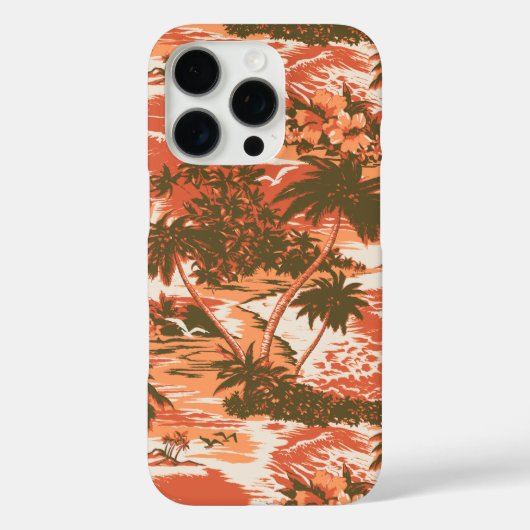 Coques Case-Mate iPhone Napili Bay Hawaiian Tropical Orange (Verso)