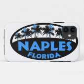 Coques Case-Mate iPhone Naples Florida paume bleu noir (Dos (Horizontal))