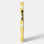 Coques Case-Mate iPhone Naples Ytellow Fleur de Lis avec monogramme (Verso / Gauche)