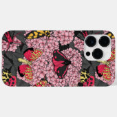 Coques Case-Mate iPhone Nappes phréatiques à hydrangée rose (Verso (horizontal))