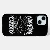 Coques Case-Mate iPhone Napping Est Mon Cardio Simple Drôle Design Chat (Verso (horizontal))