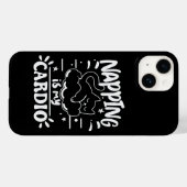 Coques Case-Mate iPhone Napping Est Mon Cardio Simple Drôle Design Chat (Verso (horizontal))