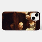 Coques Case-Mate iPhone Narcissus de Michelangelo Merisi da Caravaggio (Verso (horizontal))