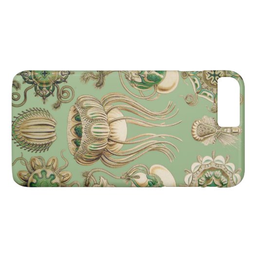 Coques Case-Mate iPhone Narcomedusae d'Ernst Haeckel (Dos (Horizontal))