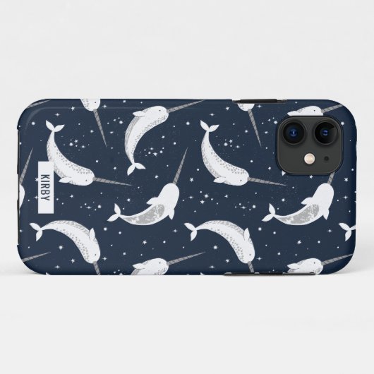Coques Case-Mate iPhone Narvals magiques dans l'espace (Dos (Horizontal))