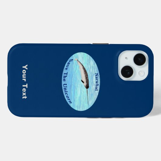 Coques Case-Mate iPhone Narwhal - Sauvez La Licorne (Verso (horizontal))