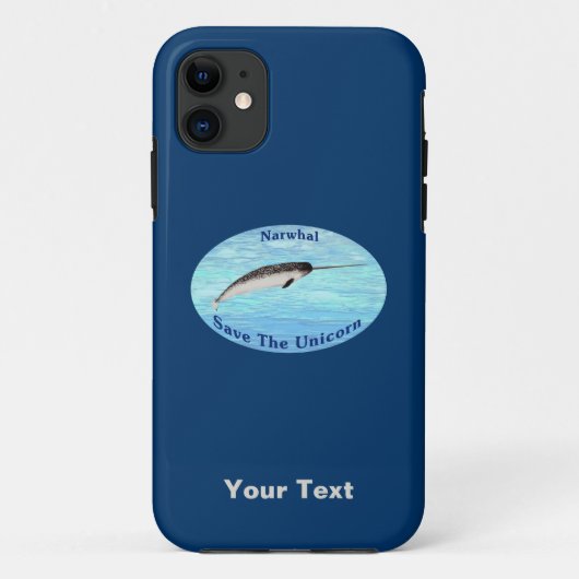 Coques Case-Mate iPhone Narwhal - Sauvez La Licorne (Dos)