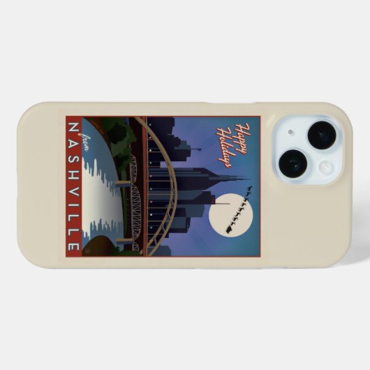 Coques Case-Mate iPhone Nashville Skyline (Verso (horizontal))
