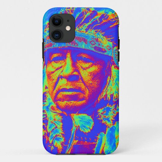 Coques Case-Mate iPhone Native American Chief Pop Art (Dos)