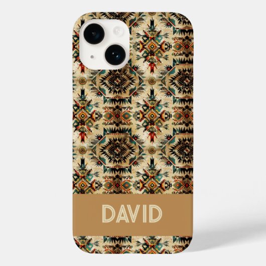 Coques Case-Mate iPhone Native American Ethnic Art Tribe Pattern Custom (Verso)