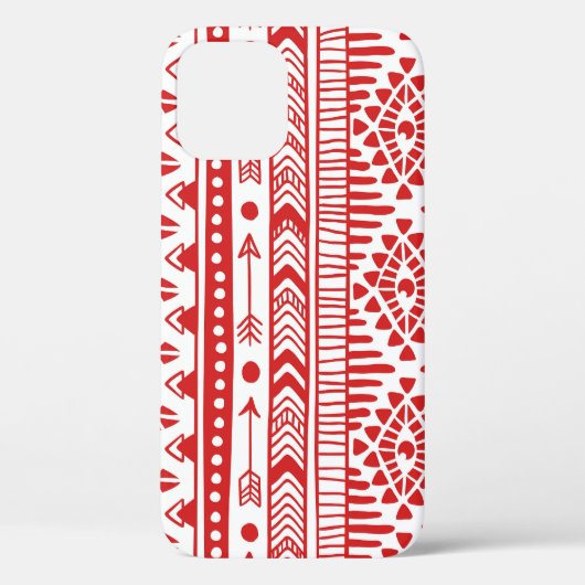 Coques Case-Mate iPhone Native American : Red Ink Doodle. (Verso)