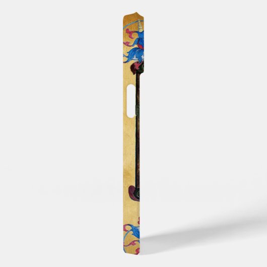COQUES Case-Mate iPhone NATIVITÉ CHRISTMAS PARCHMENT BLUE GEM MONOGRAM (Verso / Droite)