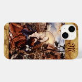 Coques Case-Mate iPhone NATIVITÉ, LILLES BLANCHES, MAGIE DE NOËL Monogramm (Verso (horizontal))
