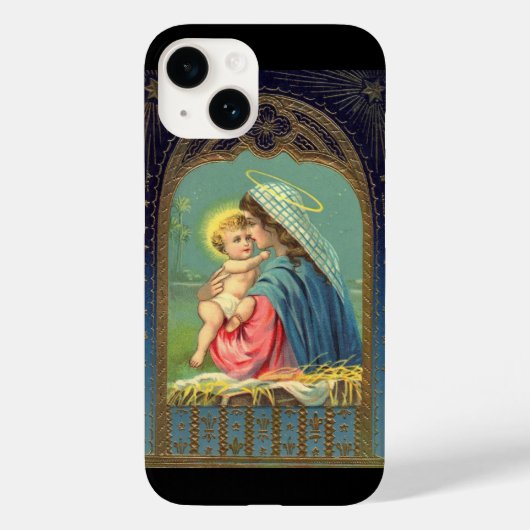Coques Case-Mate iPhone Nativité Marie tenant l'enfant Jésus (Verso)