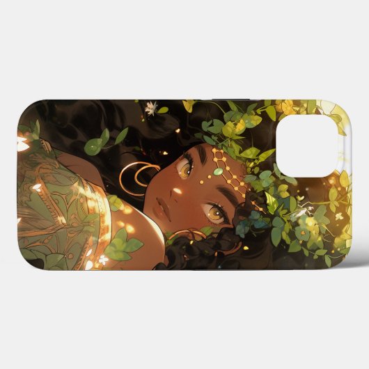 Coques Case-Mate iPhone Nature Déesse Imaginaire afro-américain Art (Verso (horizontal))