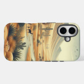 Coques Case-Mate iPhone Nature du désert avec rivière et Cactus (Verso (horizontal))