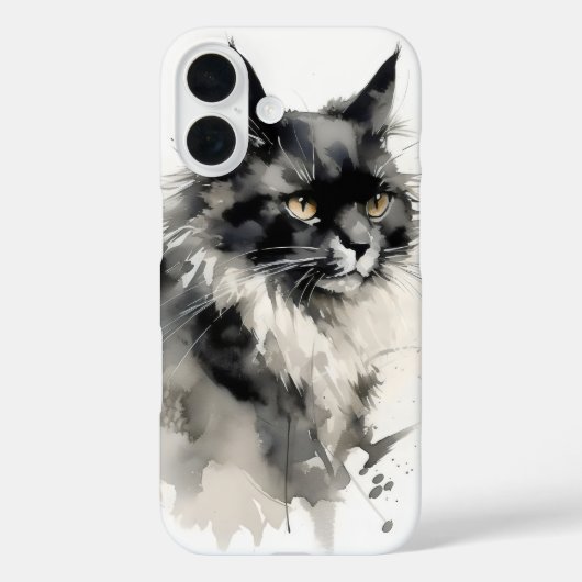 Coques Case-Mate iPhone Nature Enk Peinture Chat (Verso)