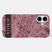 Coques Case-Mate iPhone Nature Géologie Rock Texture Nom personnalisé (Verso (horizontal))