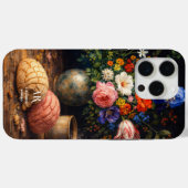 Coques Case-Mate iPhone Nature morte à la concha florale | Monogramme (Verso (horizontal))