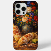 Coques Case-Mate iPhone Nature morte Floral Elote | Monogramme (Verso)
