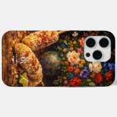 Coques Case-Mate iPhone Nature morte Floral Elote | Monogramme (Verso (horizontal))
