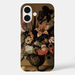 Coques iPhone 16 Nature morte florale baroque vintage, fleurs dans 