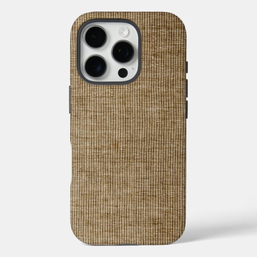 Coques Case-Mate iPhone Nature toile de jute rustique – Texture organique (Verso)