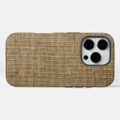Coques Case-Mate iPhone Nature toile de jute rustique – Texture organique (Verso (horizontal))