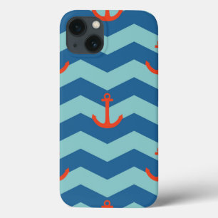 Coques Pour iPhone Nautical Chevron Pattern