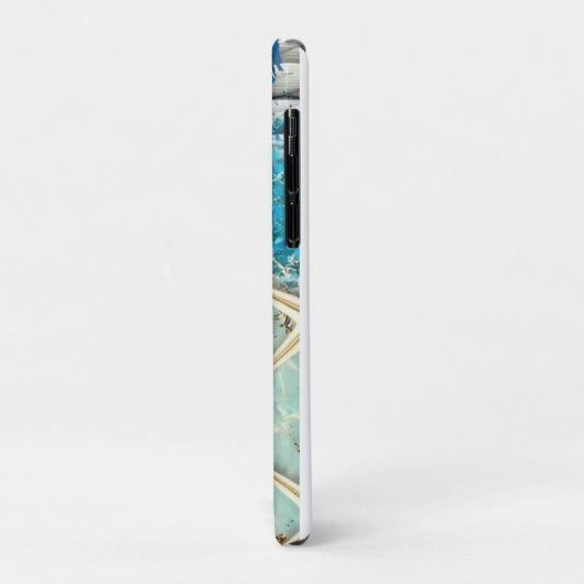 Coques Case-Mate iPhone Nautical iPhone Case with Blue Anchor (Dos/Gauche)