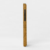 Coques Case-Mate iPhone Nautical Rope Monogram Map Brown (Dos/Gauche)