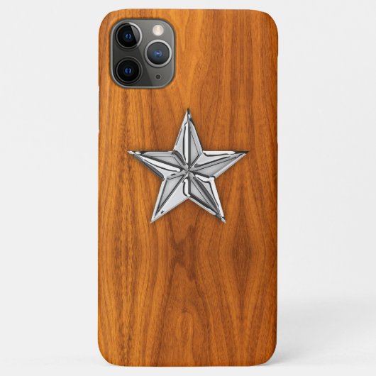 Coques Case-Mate iPhone Nautical Star on Teak Veneer Style (Dos)