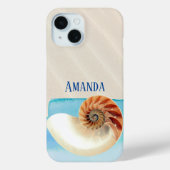 Coques Case-Mate iPhone Nautilus Coquillage et sable (Verso)