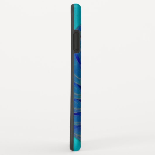 Coques Case-Mate iPhone Nautilus Shell dans le bleu (Dos/Droite)