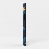 Coques Case-Mate iPhone Navette spatiale Voyage Lune Étoiles Personnalisée (Dos/Droite)
