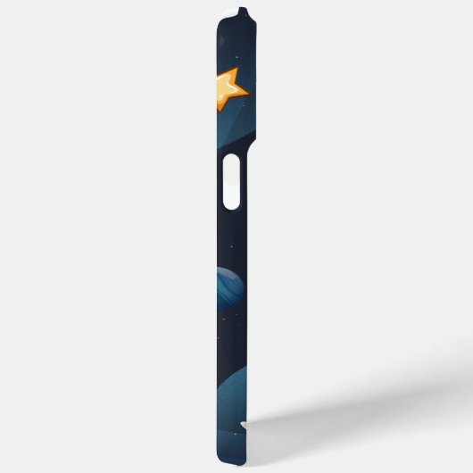 Coques Case-Mate iPhone Navette spatiale Voyage Lune Étoiles Personnalisée (Verso / Droite)