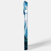 Coques Case-Mate iPhone Navire en mer dans la tempête / Bleu de marine (Verso / Gauche)