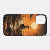 Coques Case-Mate iPhone Navire naviguant la nuit (Verso (horizontal))