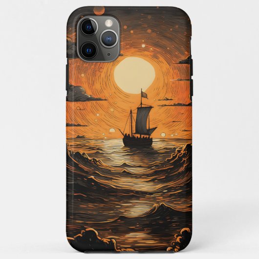 Coques Case-Mate iPhone Navire naviguant la nuit (Dos)